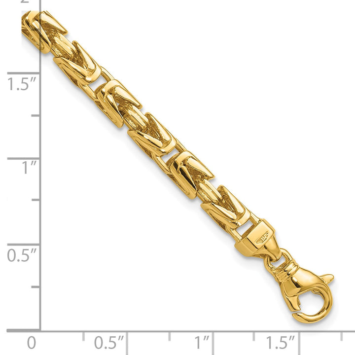 Gold 4.4mm Byzantine Chain, 8"