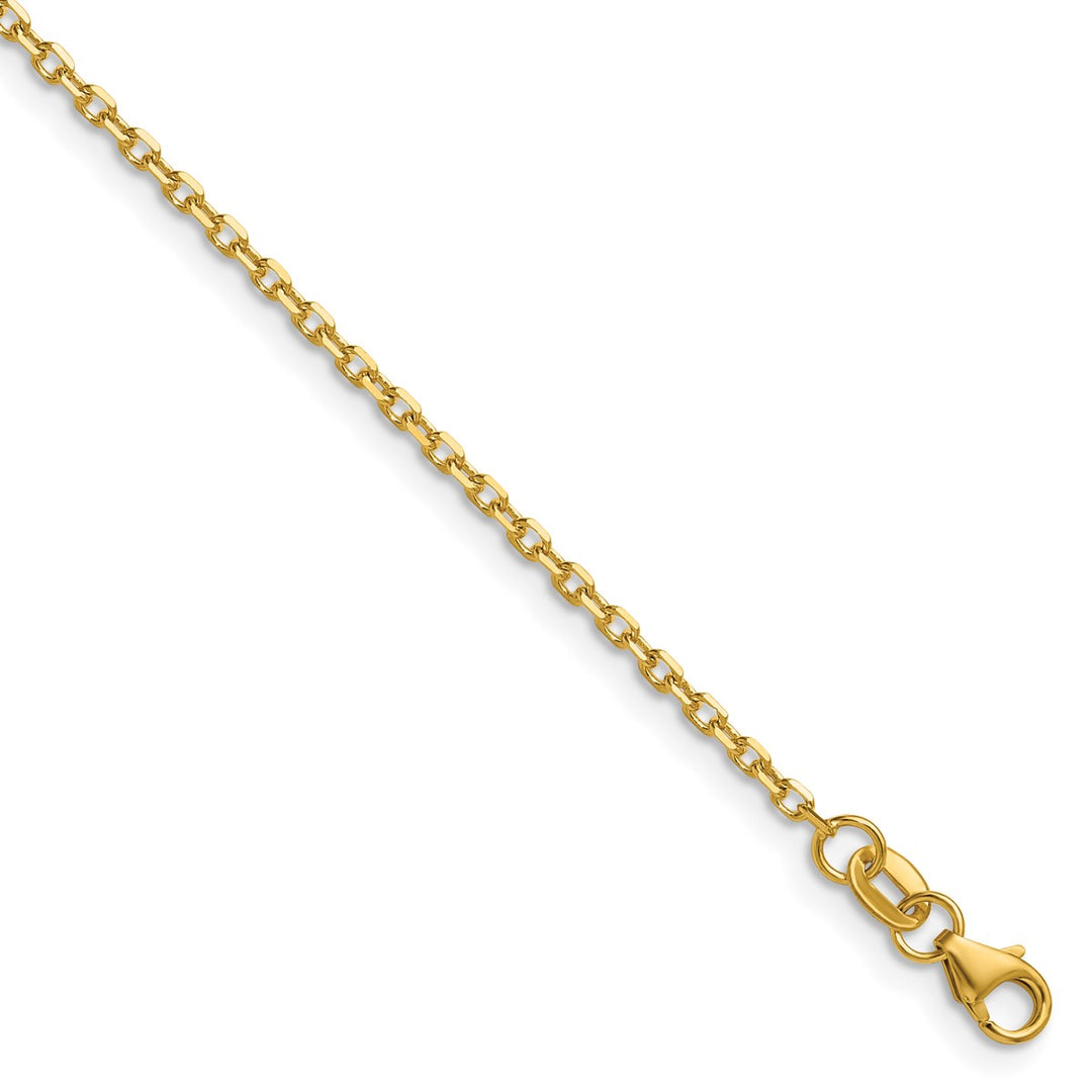 Gold 1.7mm Cable Chain, 22"