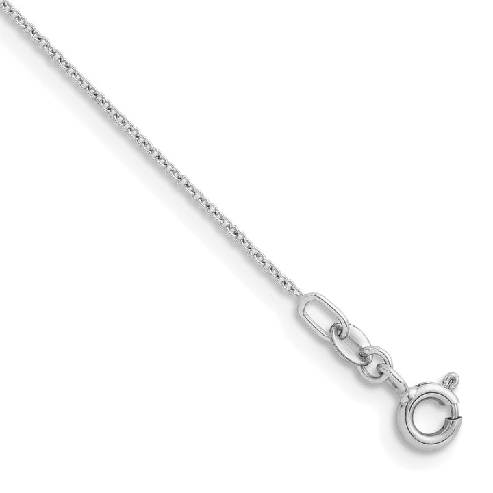 Gold 1.1mm Cable Anklet, 9"
