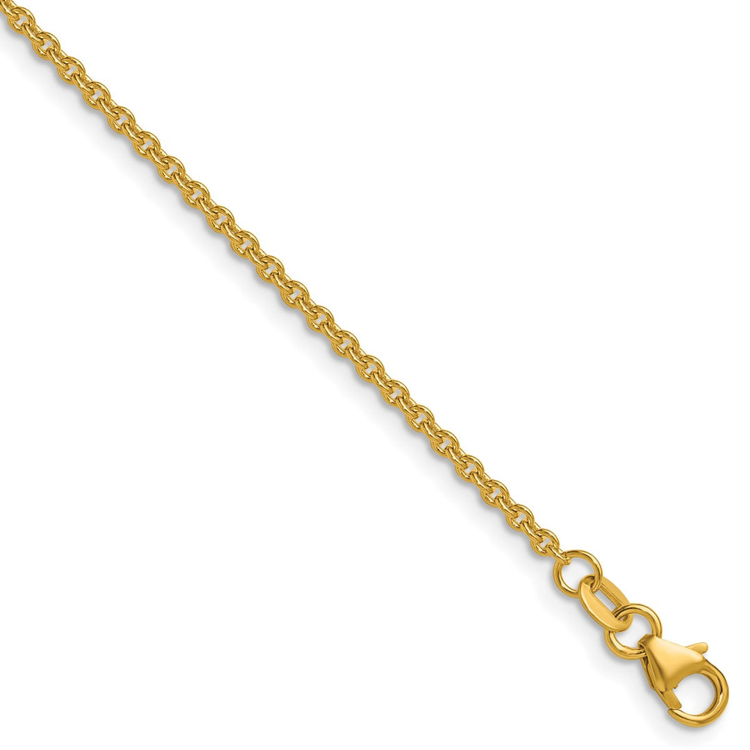 Gold 1.95mm Cable Chain, 22
