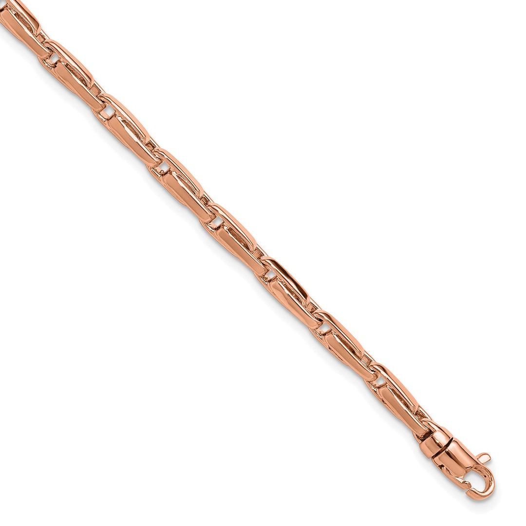 Gold 3.75mm Open Link Bracelet, 8.5"