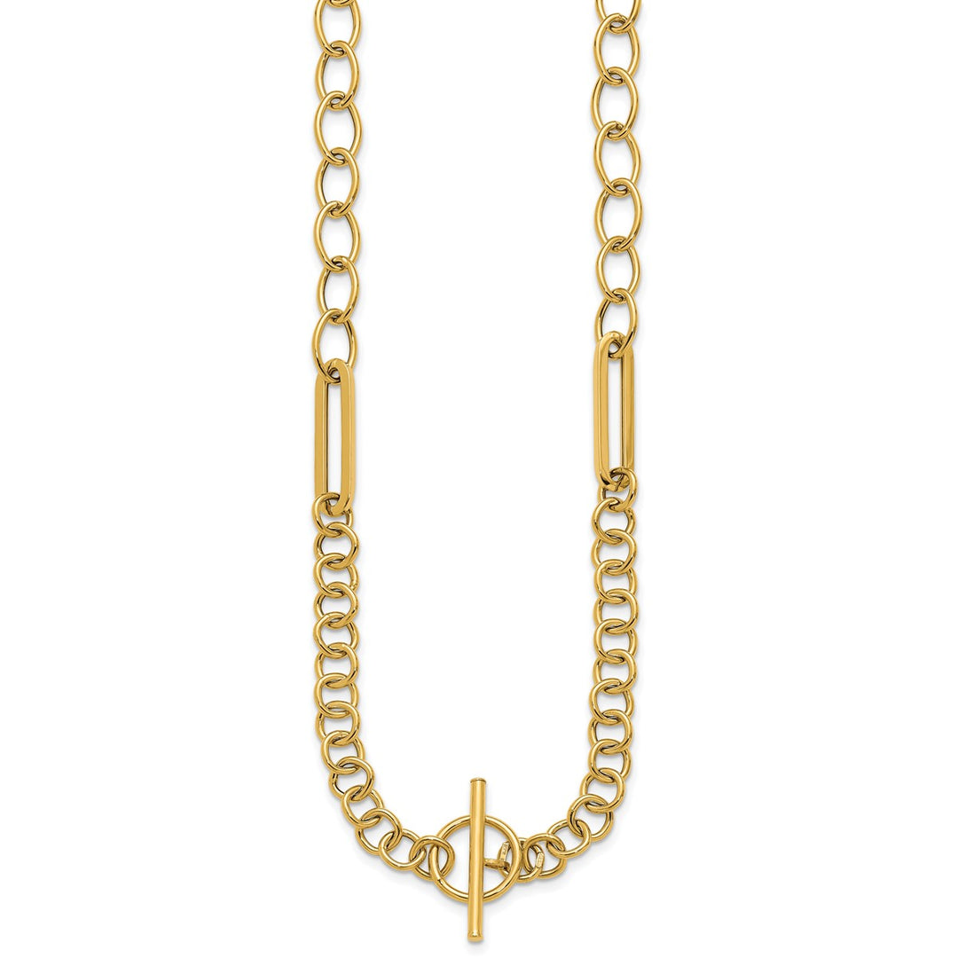 Gold Paperclip Chain, 18