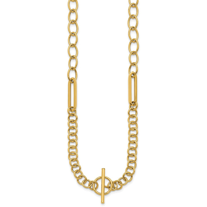 Gold Paperclip Chain, 18"