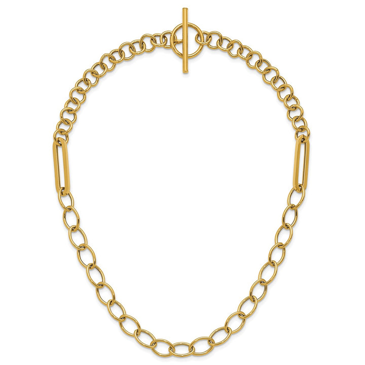 Gold Paperclip Chain, 18"
