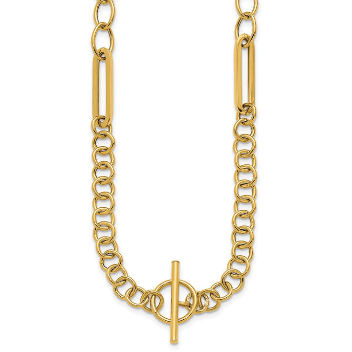 Gold Paperclip Chain, 18"