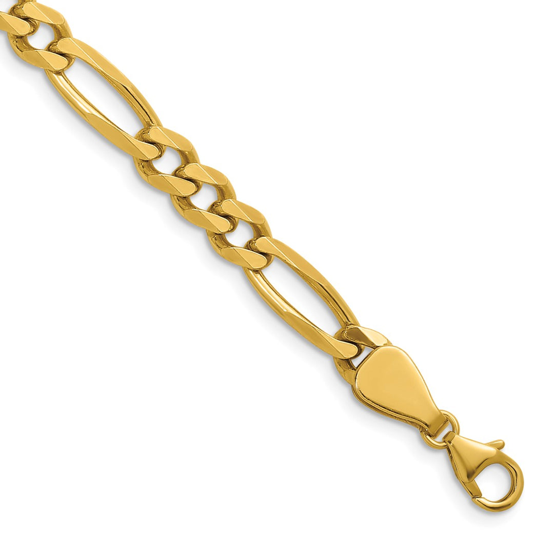 Gold 6.1mm Figaro Chain, 18"