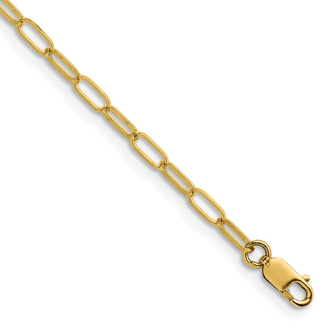 Gold 3.2mm Rolo Bracelet, 7"