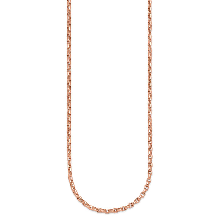 Gold 3.5mm Open Link Chain, 18"