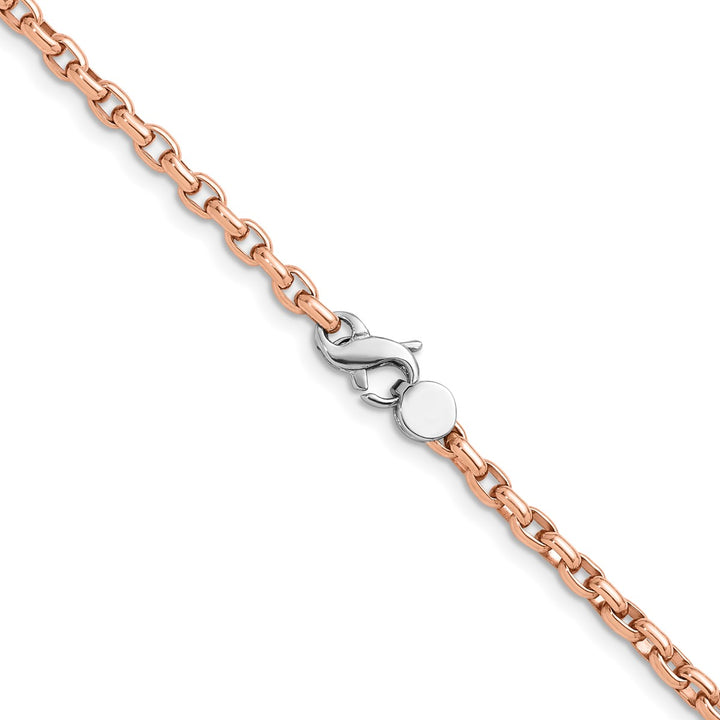 Gold 3.5mm Open Link Chain, 18"