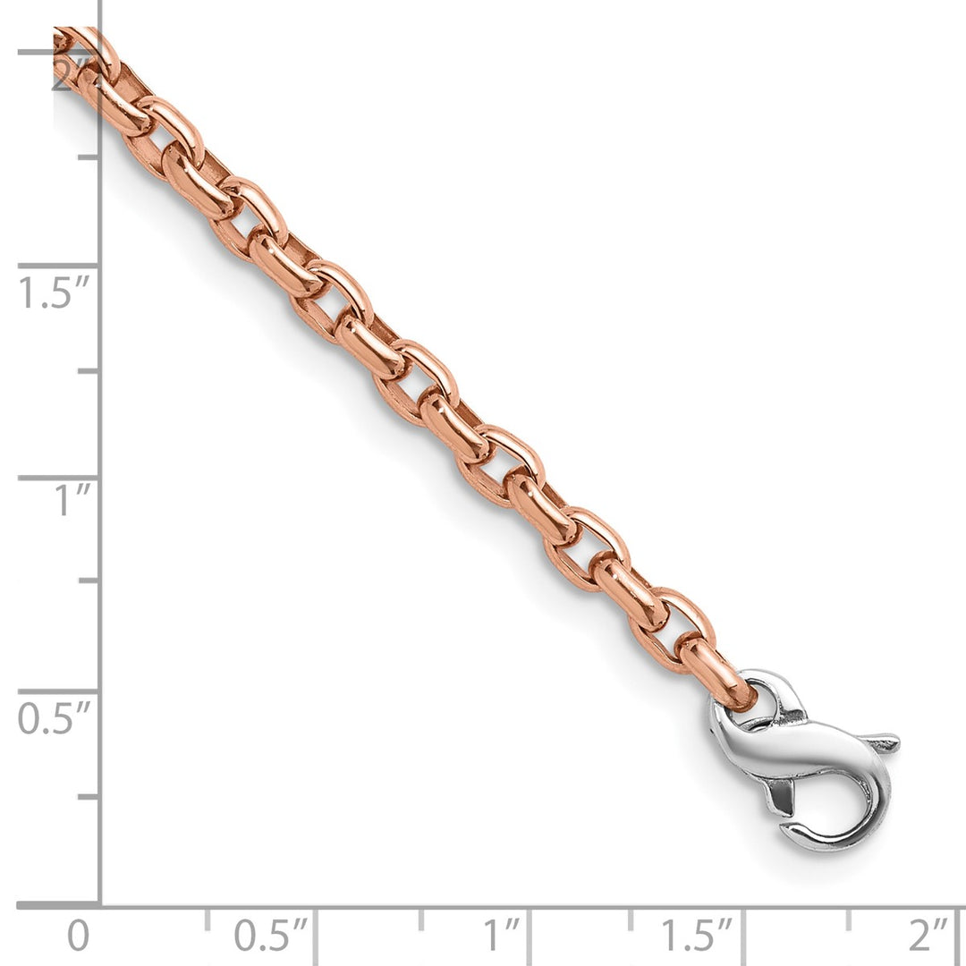 Gold 3.5mm Open Link Chain, 18