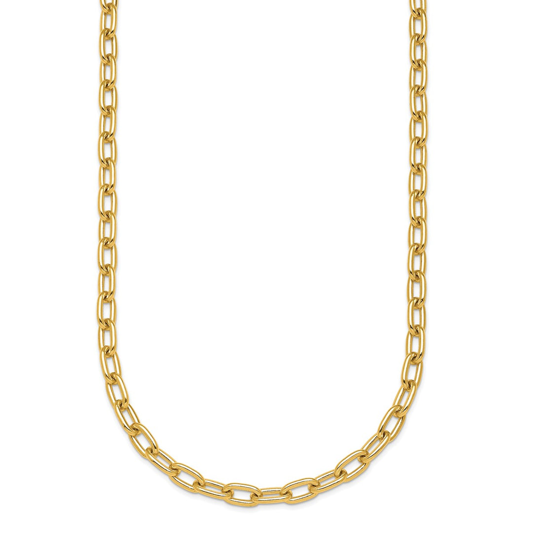 Gold 4.25mm Cable Chain, 22"