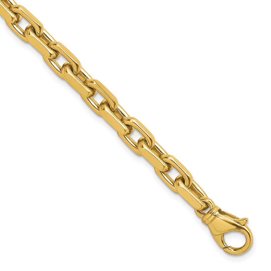 Gold 6.2mm Cable Bracelet, 9"