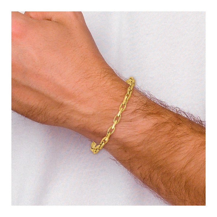 Gold 5mm Open Link Chain, 8"