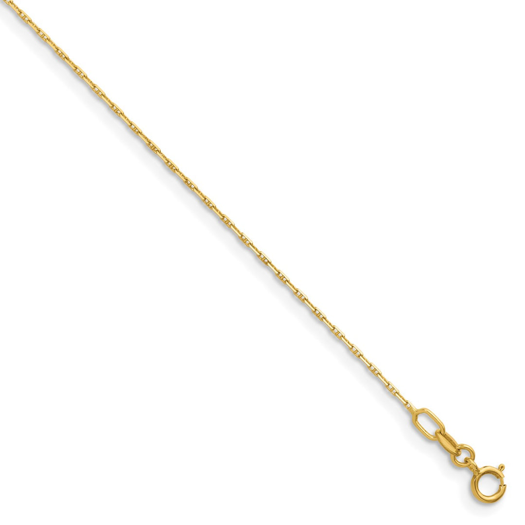 Gold 1mm Anchor Chain, 22"