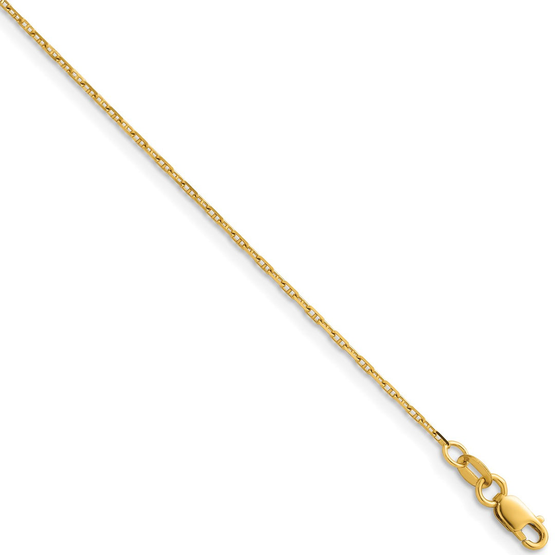 Gold 1.3mm Anchor Chain, 22"