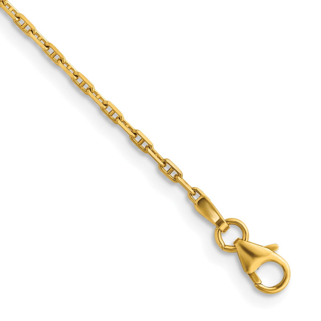Gold 1.7mm Anchor Chain, 22"