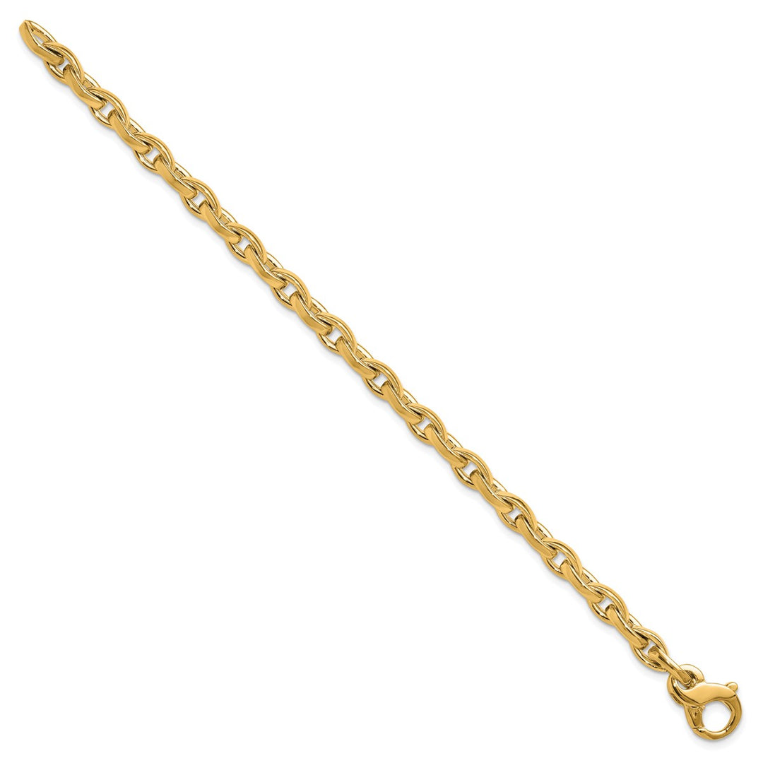 Gold 5.2mm Open Link Chain, 8