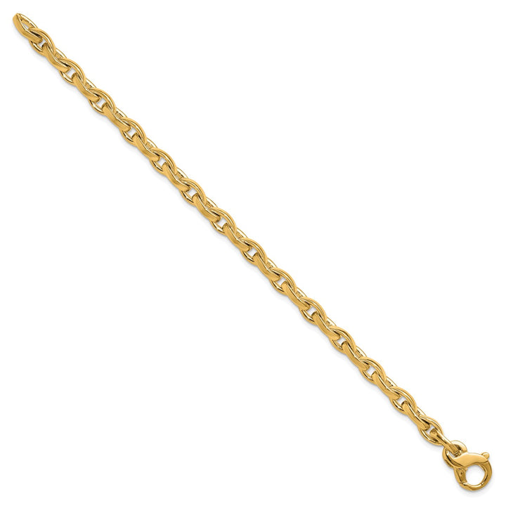 Gold 5.2mm Open Link Chain, 8"