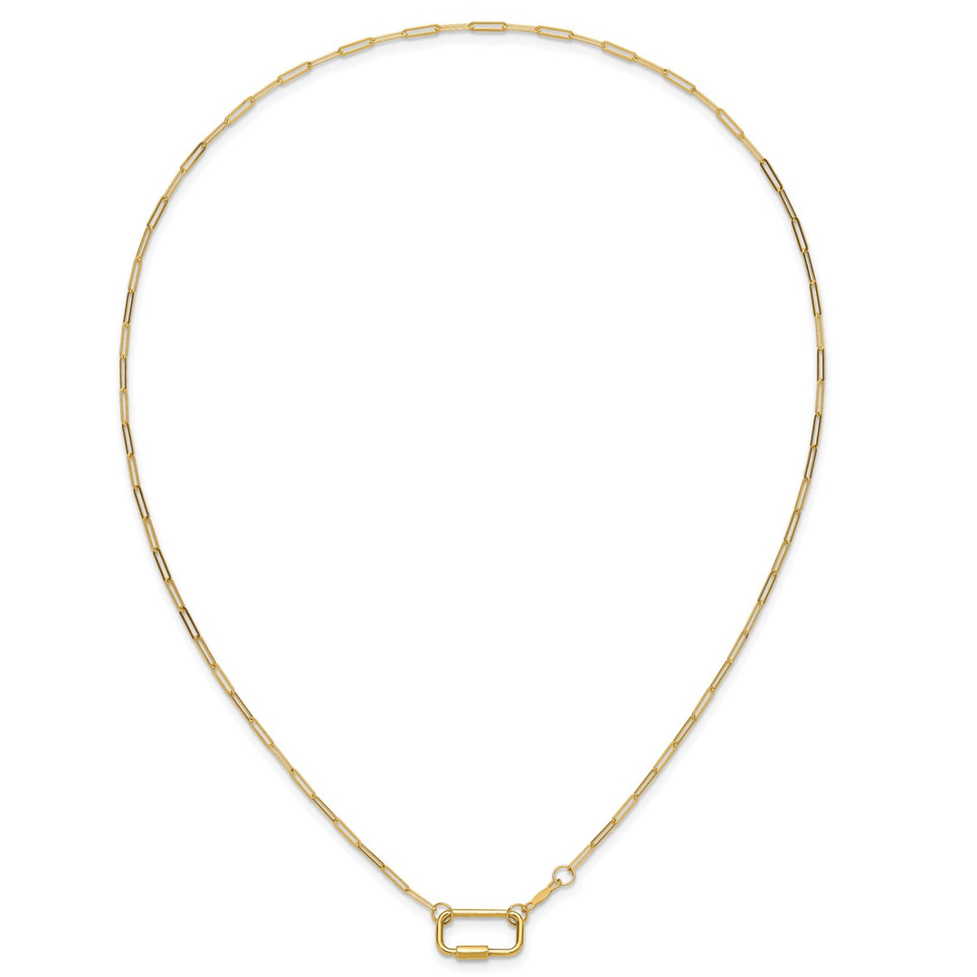 Gold Paperclip Chain, 18