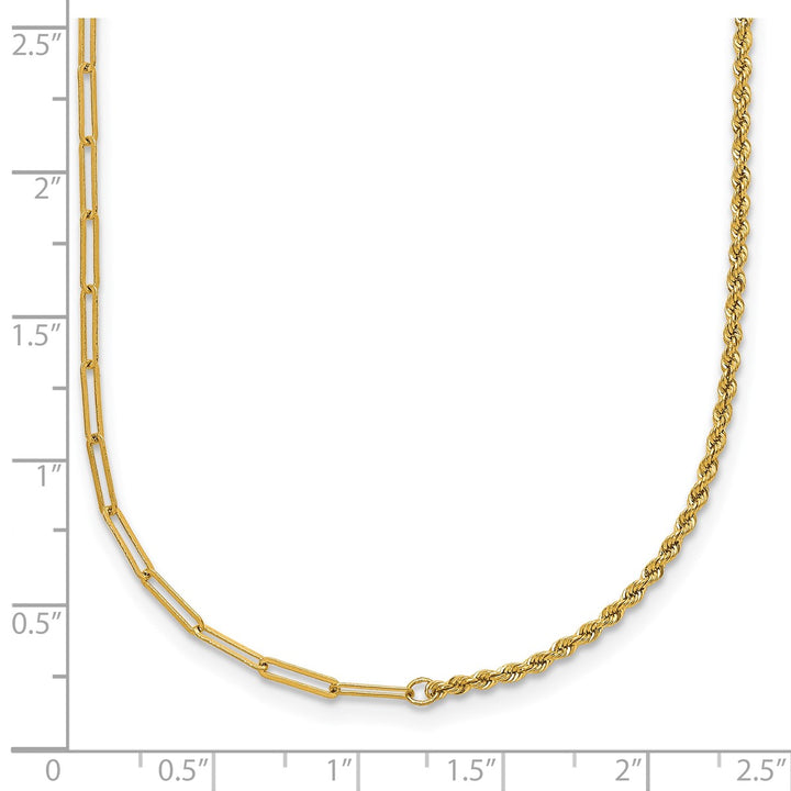 Gold 1.8mm Rope Chain, 16"