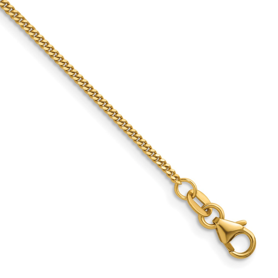 Gold 1.6mm Curb Chain, 22"