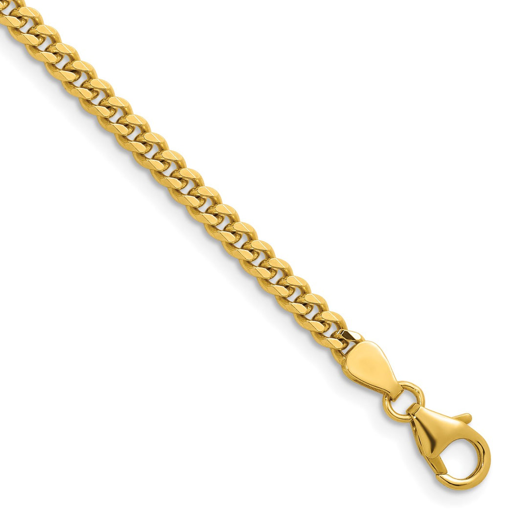 Gold 4.2mm Curb Bracelet, 7"