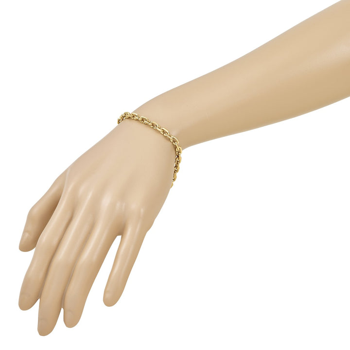Gold 4.8mm Cable Bracelet, 7.75"