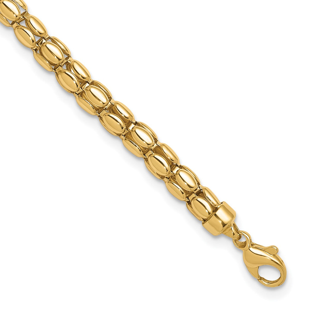 Gold 5.5mm Link, Other Bracelet, 8.5"