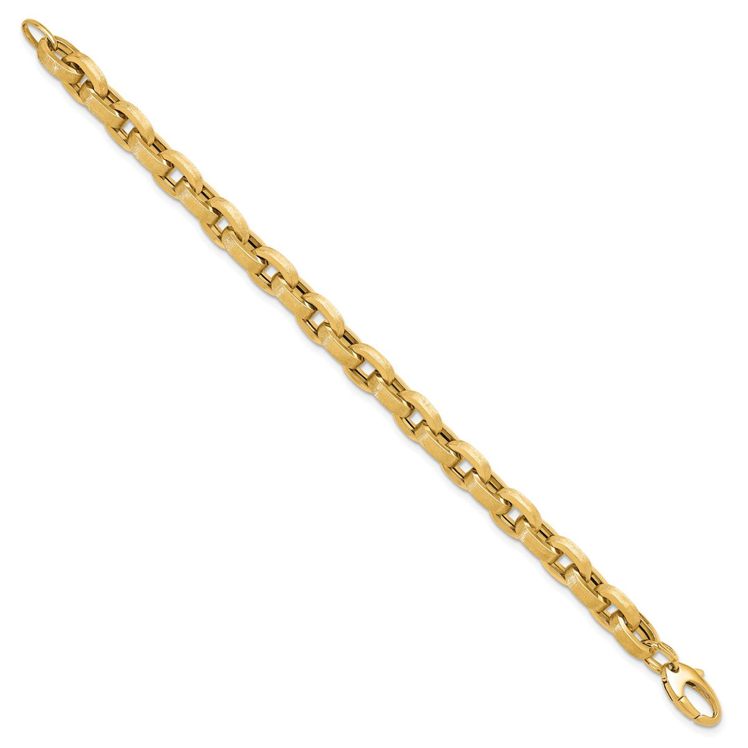 Gold 7.75mm Cable Bracelet, 8.25