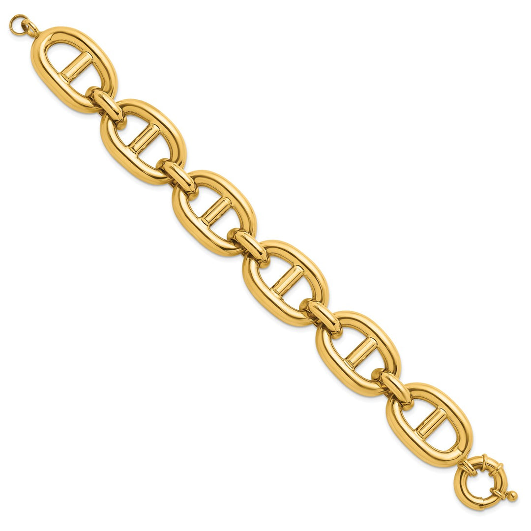 Gold 20.25mm Anchor Bracelet, 8