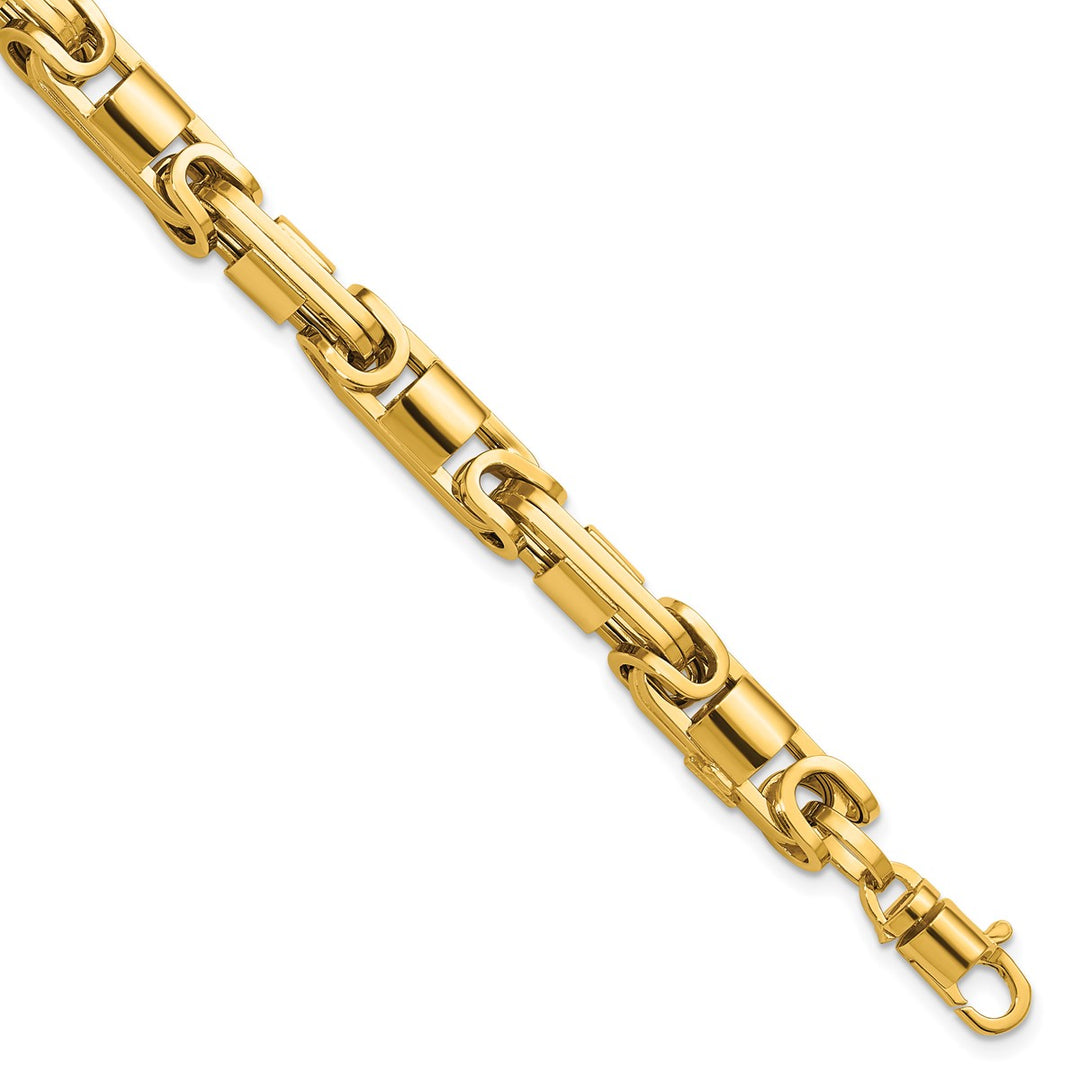 Gold 6.75mm Byzantine Bracelet, 8.25"