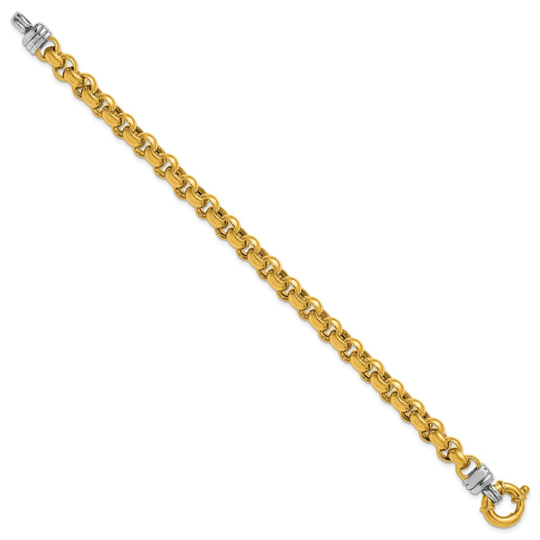 Gold 7mm Rolo Bracelet, 7.5