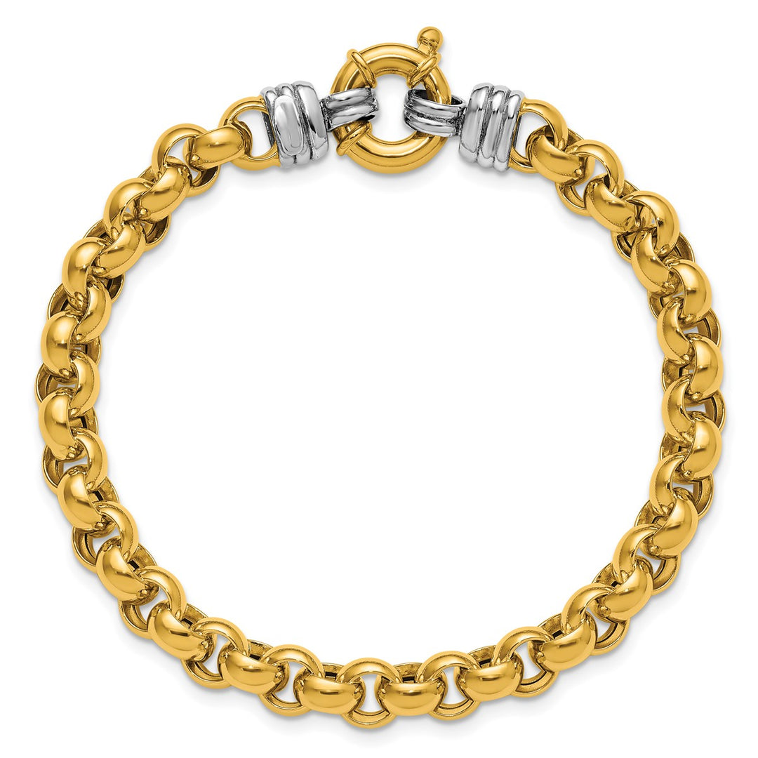 Gold 7mm Rolo Bracelet, 7.5