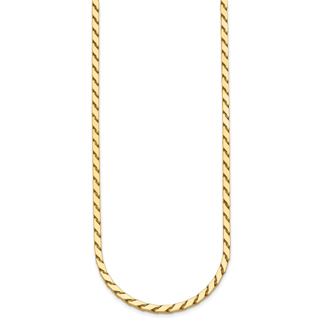 Gold 3mm Fancy Necklace, 17.75