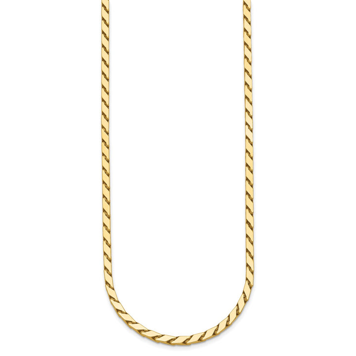 Gold 3mm Fancy Necklace, 17.75"