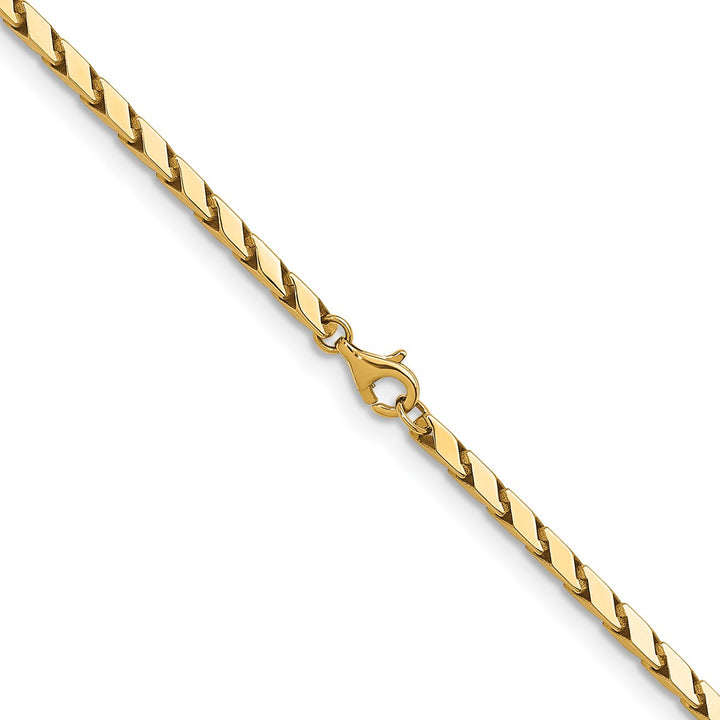 Gold 3mm Fancy Necklace, 17.75"