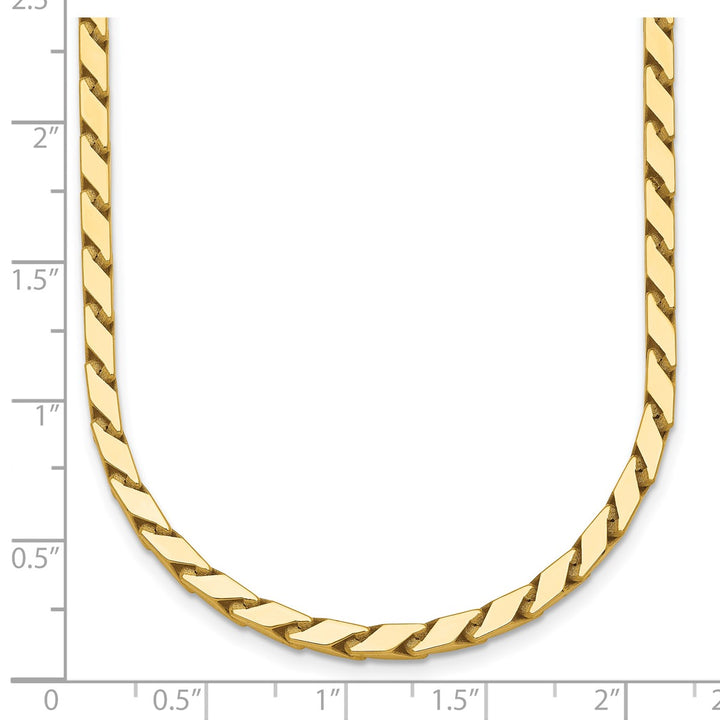 Gold 3mm Fancy Necklace, 17.75"