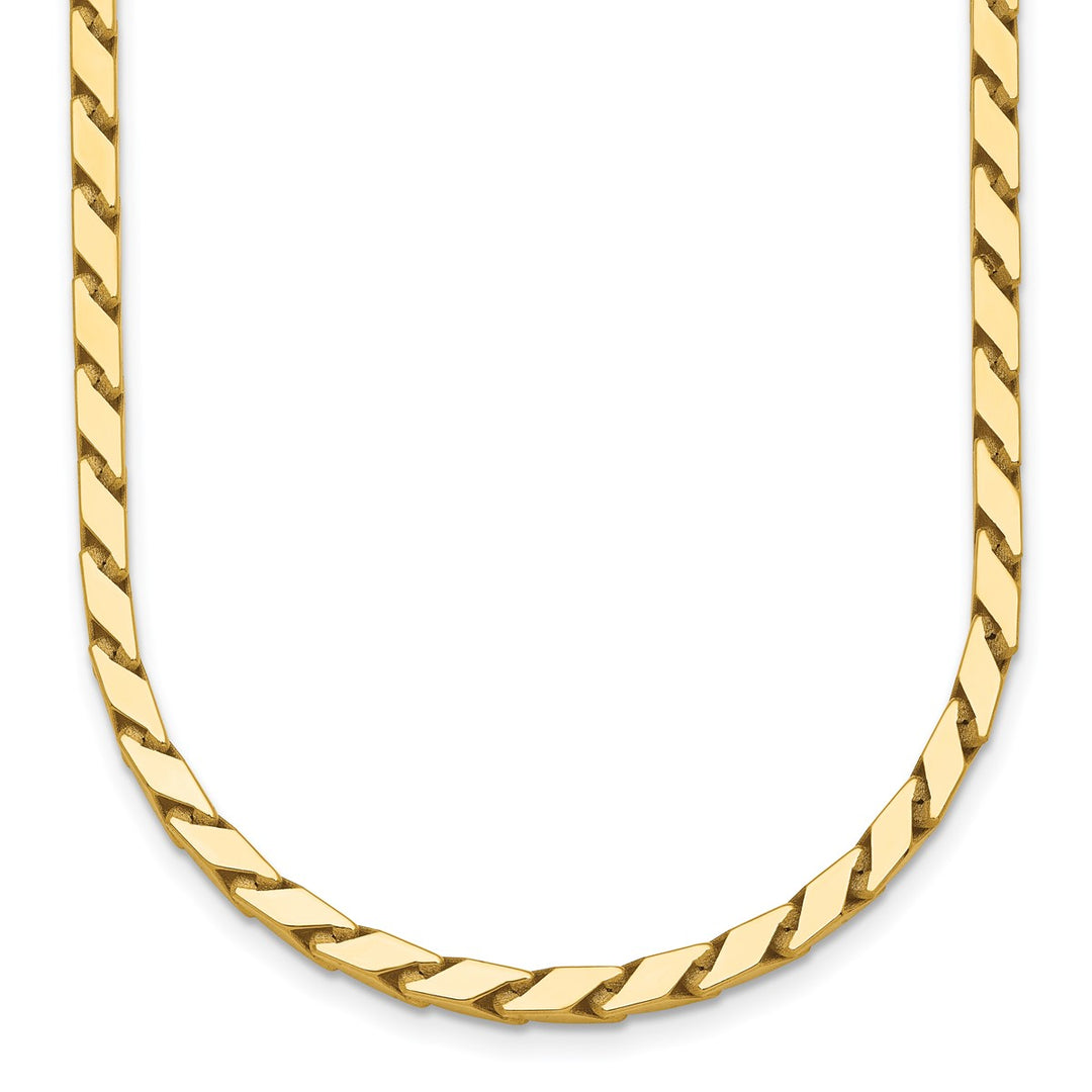 Gold 3mm Fancy Necklace, 17.75