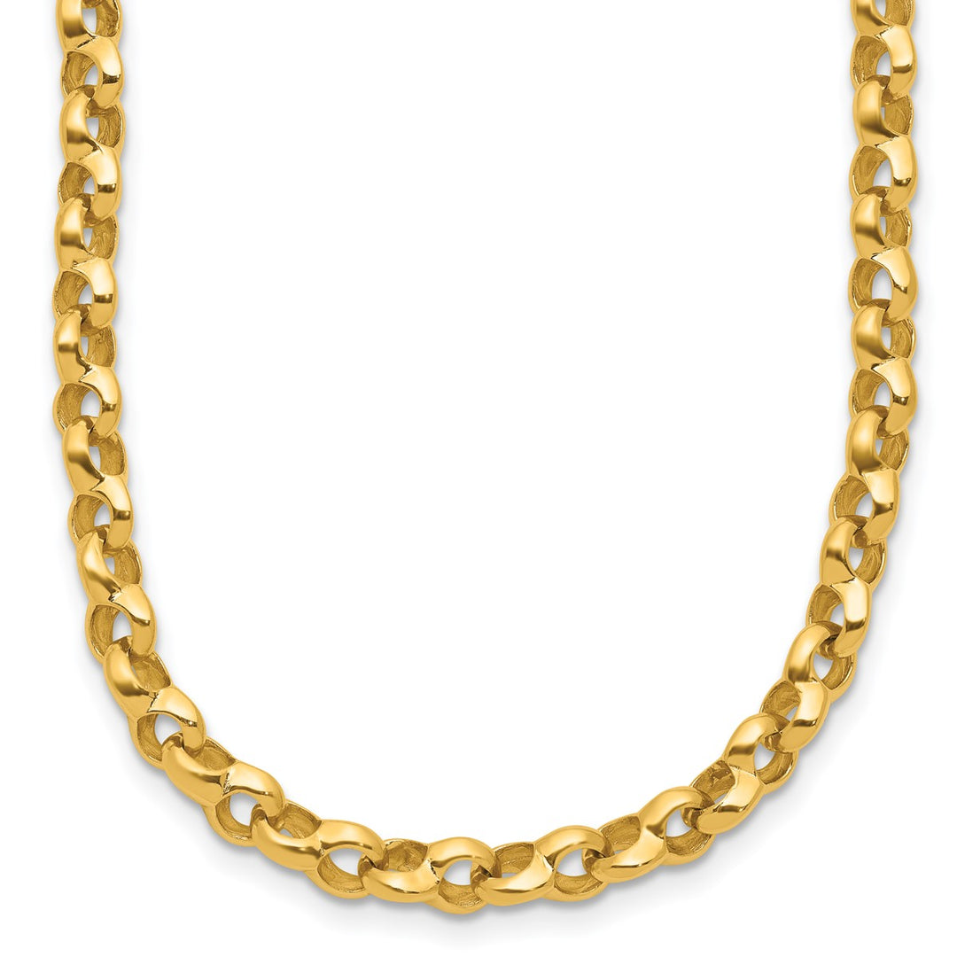 Gold 5mm Link, Other Necklace, 18"