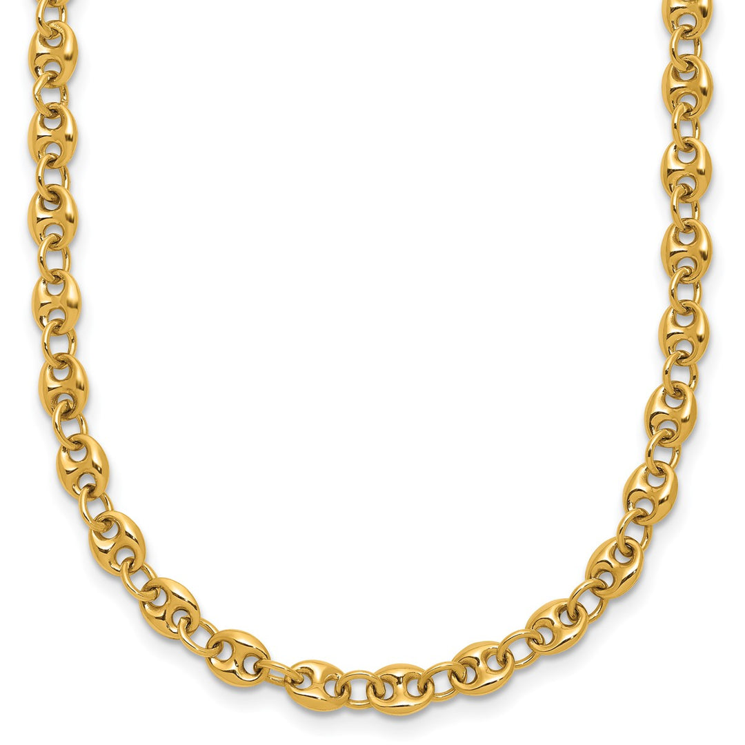 Gold 4.5mm Anchor Necklace, 20"