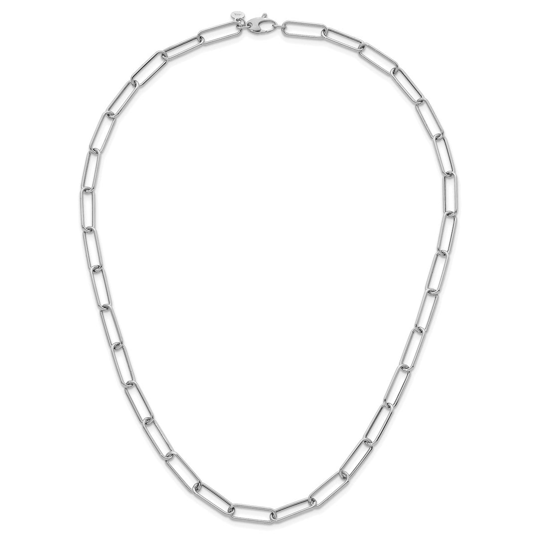 Gold 5.9mm Paperclip Necklace, 20