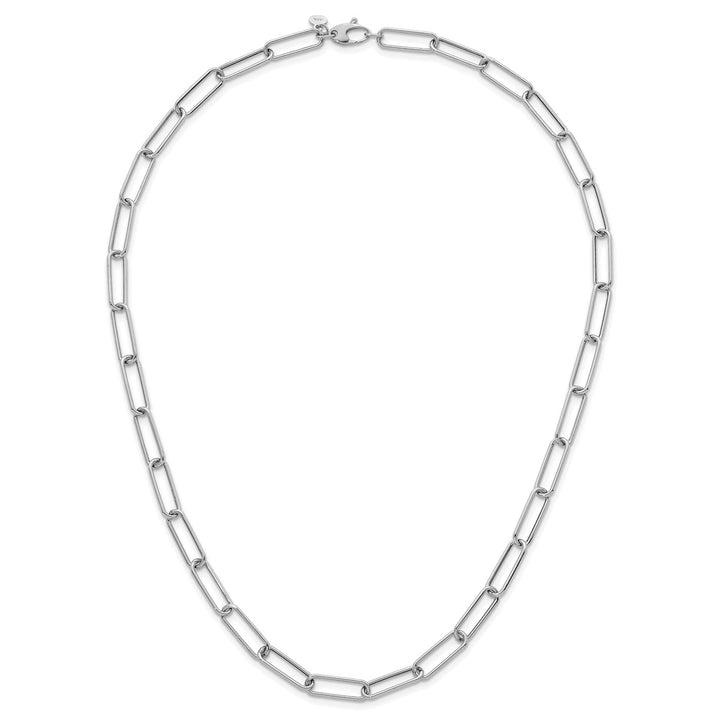 Gold 5.9mm Paperclip Necklace, 20"