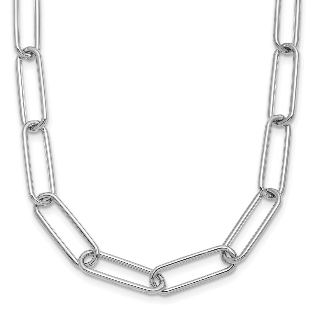 Gold 5.9mm Paperclip Necklace, 20"