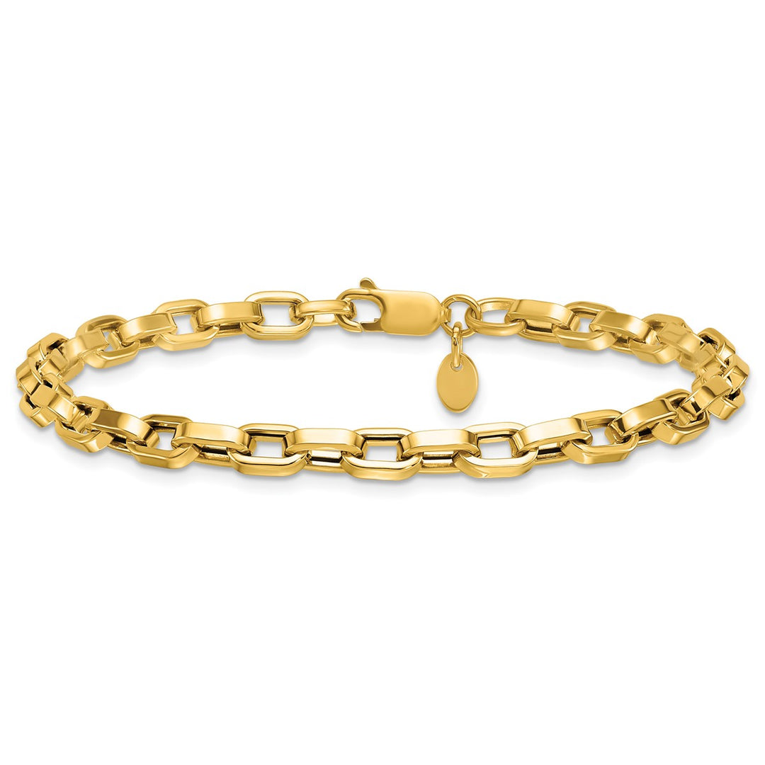 Gold 4.6mm Cable Bracelet, 7.5