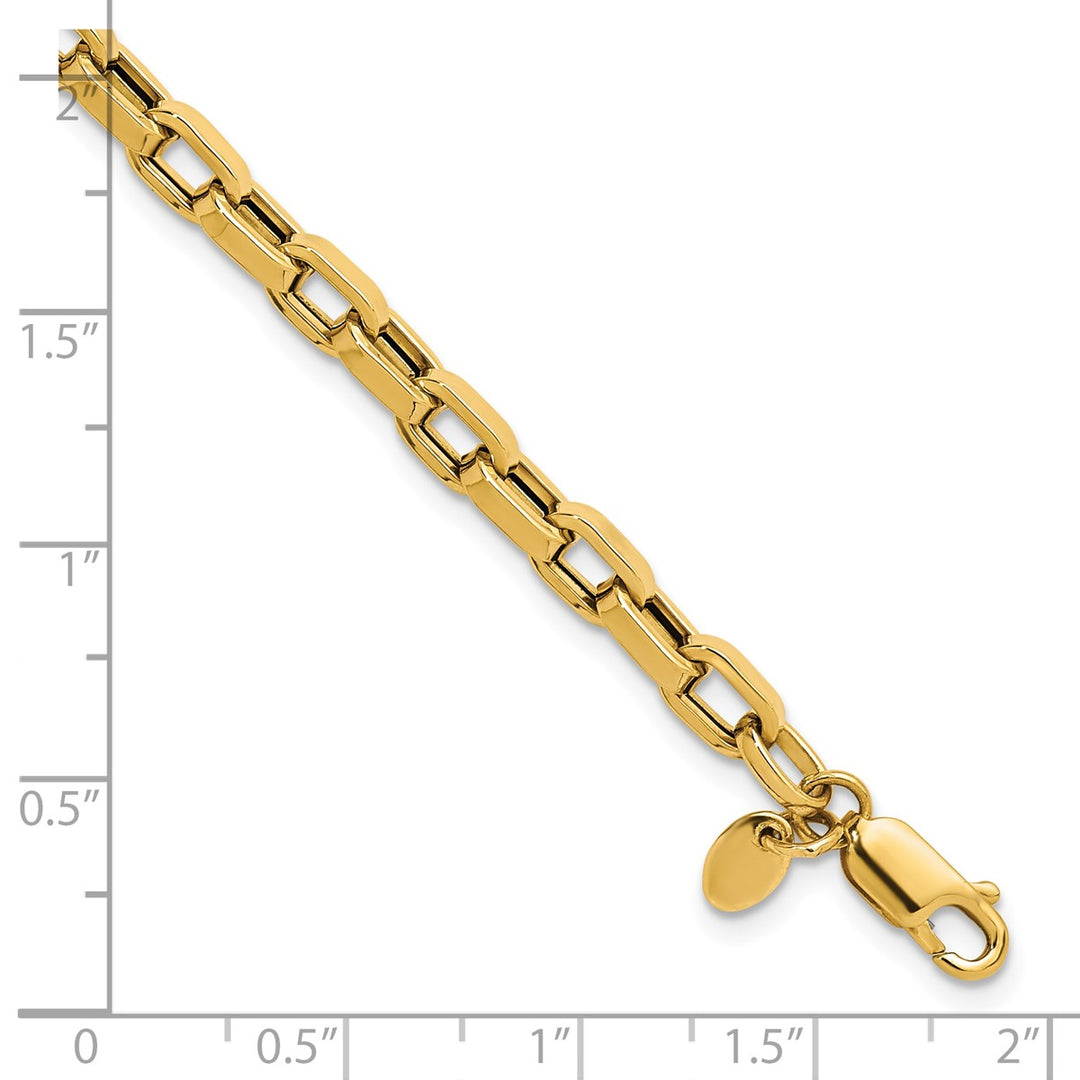 Gold 4.6mm Cable Bracelet, 7.5