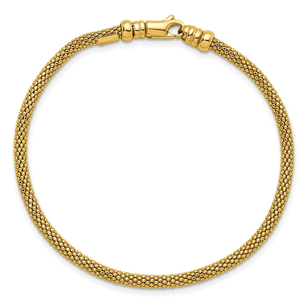 Gold 3mm Mesh Bracelet, 7.5