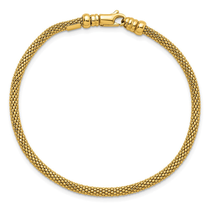 Gold 3mm Mesh Bracelet, 7.5"