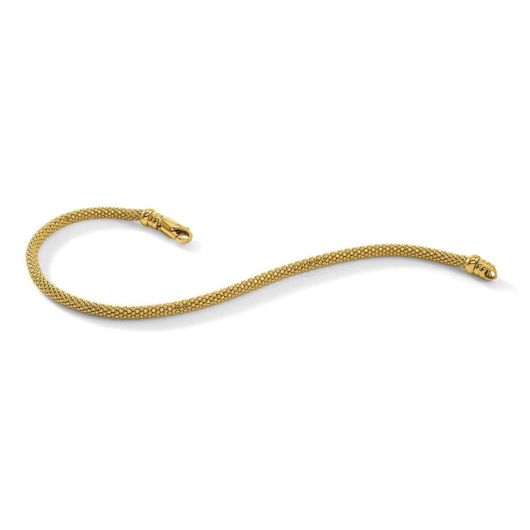 Gold 3mm Mesh Bracelet, 7.5