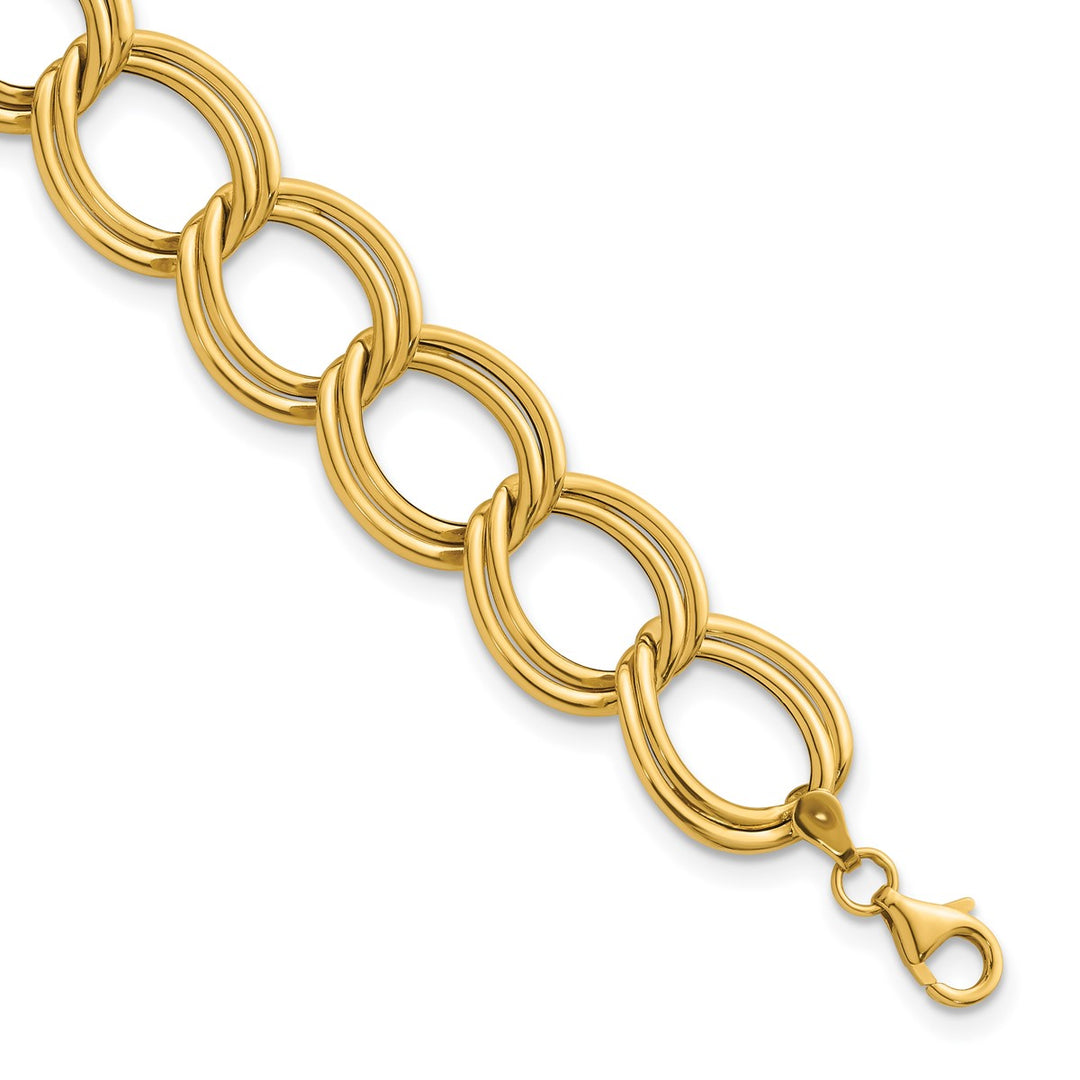 Gold 16mm Link, Other Bracelet, 7.5"