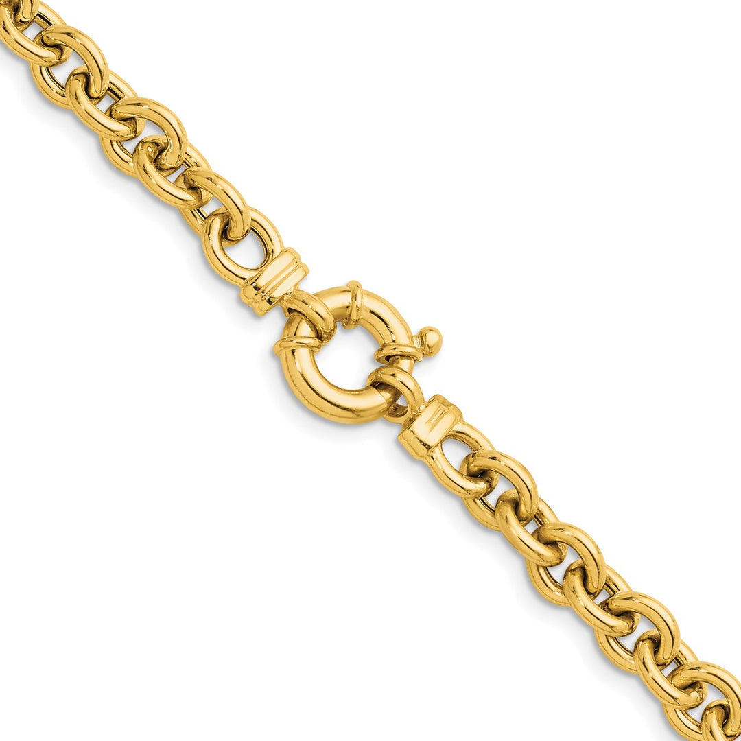 Gold 7mm Cable Necklace, 24